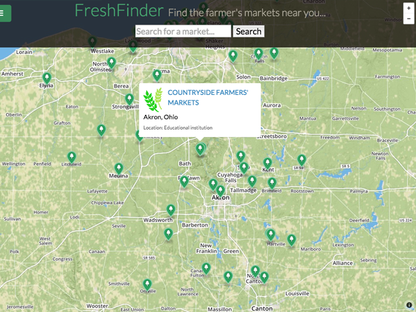 Freshfinder Landing Page