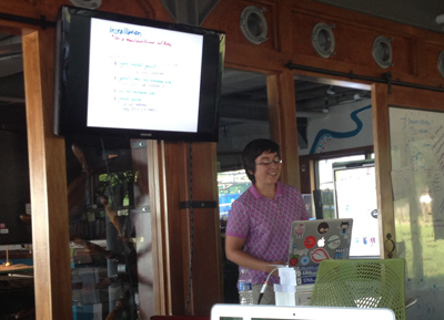 Persa presenting how to build sites with Jekyll.rb
