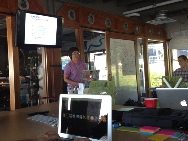 Persa presenting how to build sites with Jekyll.rb