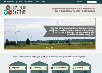Local Food Systems Site Screenshot